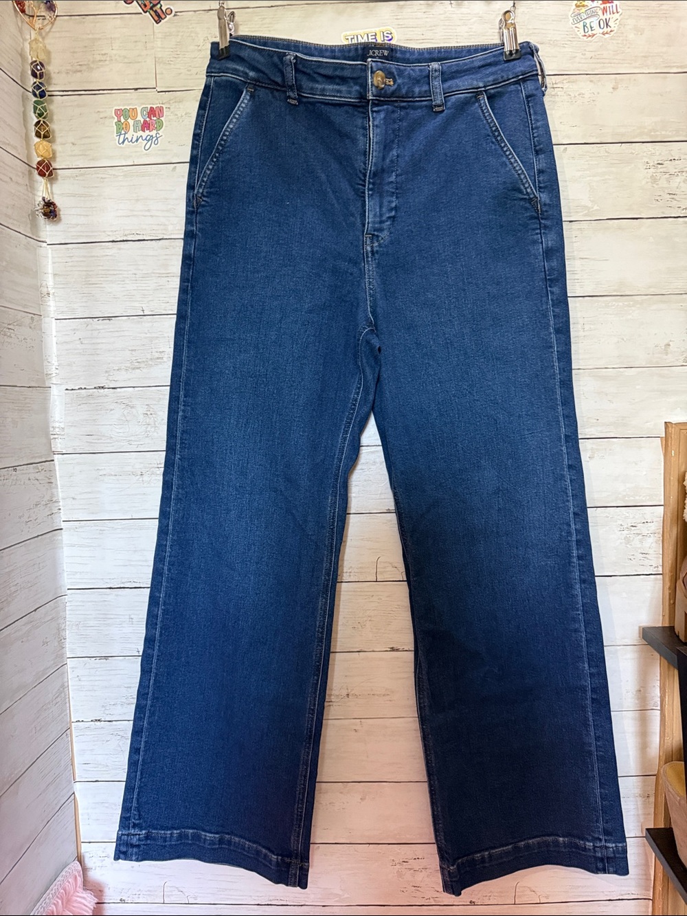 J. Crew Women’s Dark Blue Flare Jeans